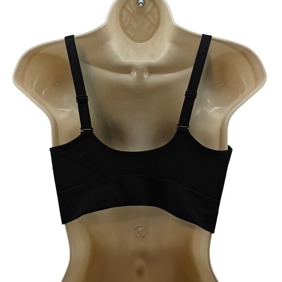 Puma Convertible Seamless Sports Bra 2 Pack Gray Black Womens Large - Picture 7 of 7